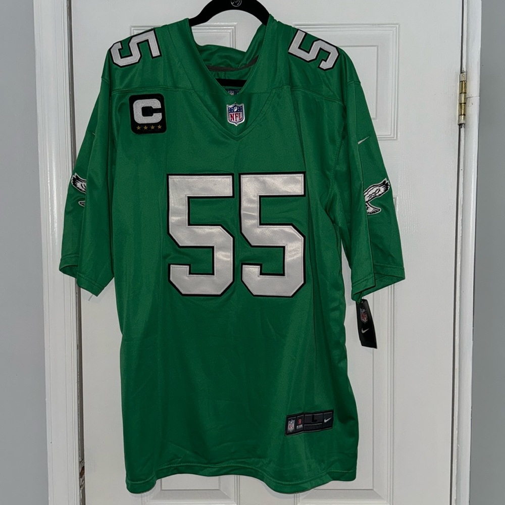 Eagles Kelly Green Graham Jersey Large